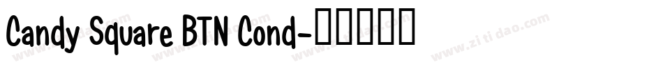 Candy Square BTN Cond字体转换